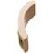 Ekena Millwork 5-inch W x 12-inch D x 16-inch H Lafayette Rough Cedar Woodgrain TimberThane Knee Brace, Primed BRCUR05X12X16LFTRCPR - alternate 2